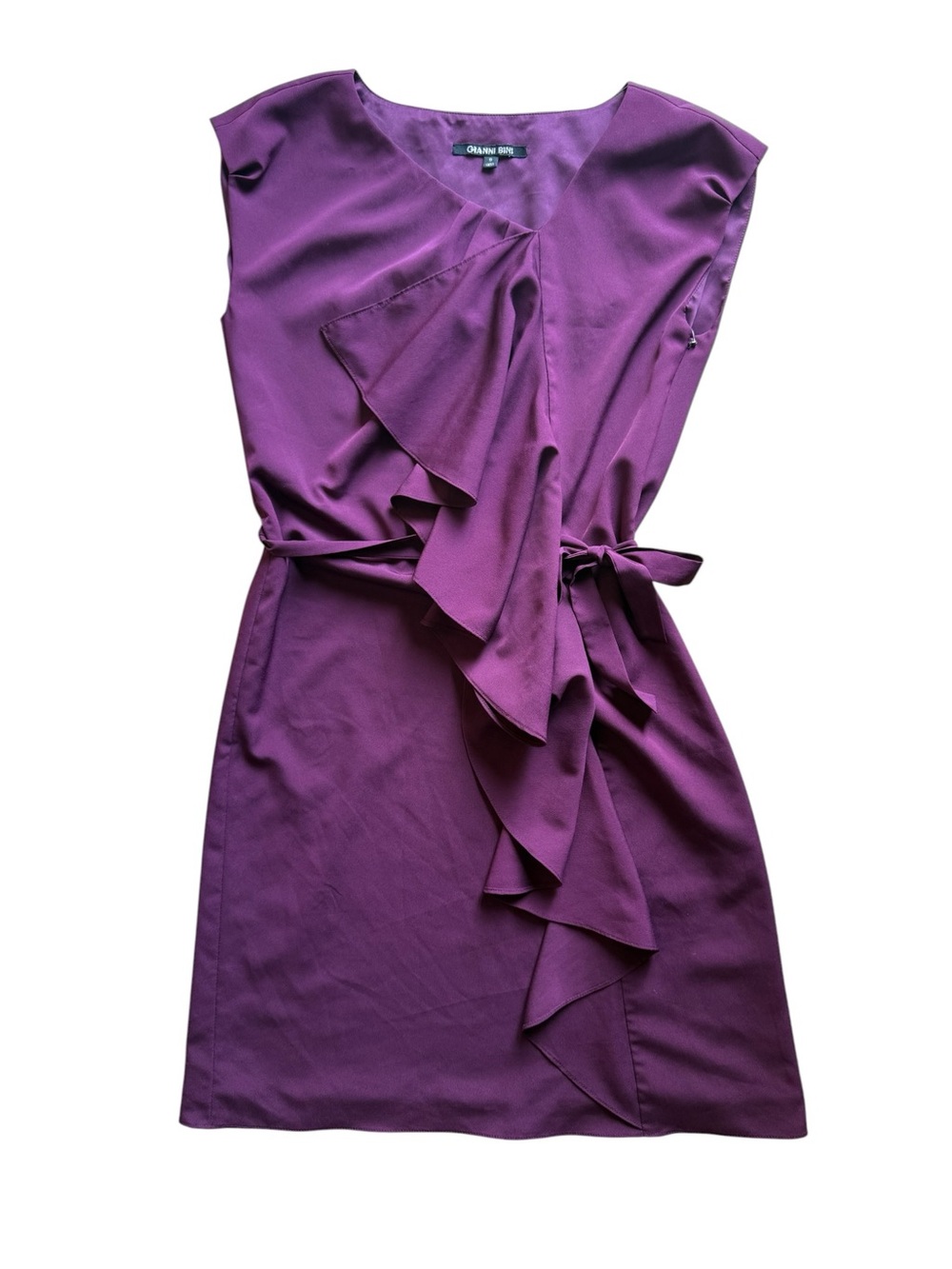 Gianni Bini Plum Ruffle Dress